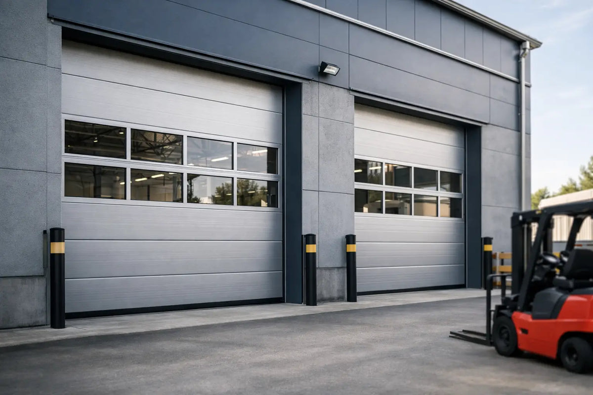 Industriële garagepoorten voor de bedrijfshal