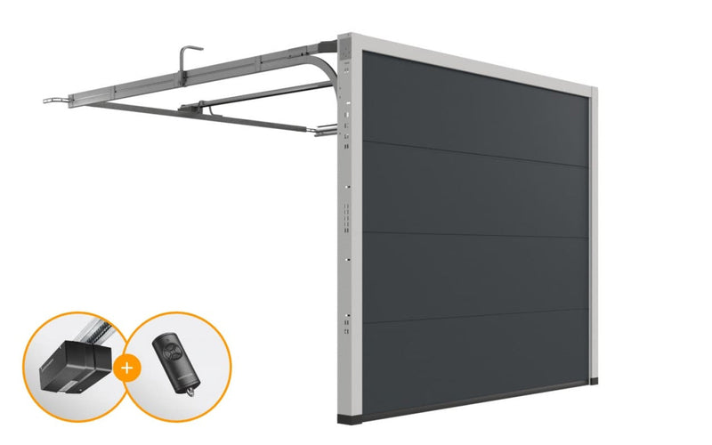 Hörmann RenoMatic garagepoorten met moderne schuifmechanisme en kwalitatief ontwerp.