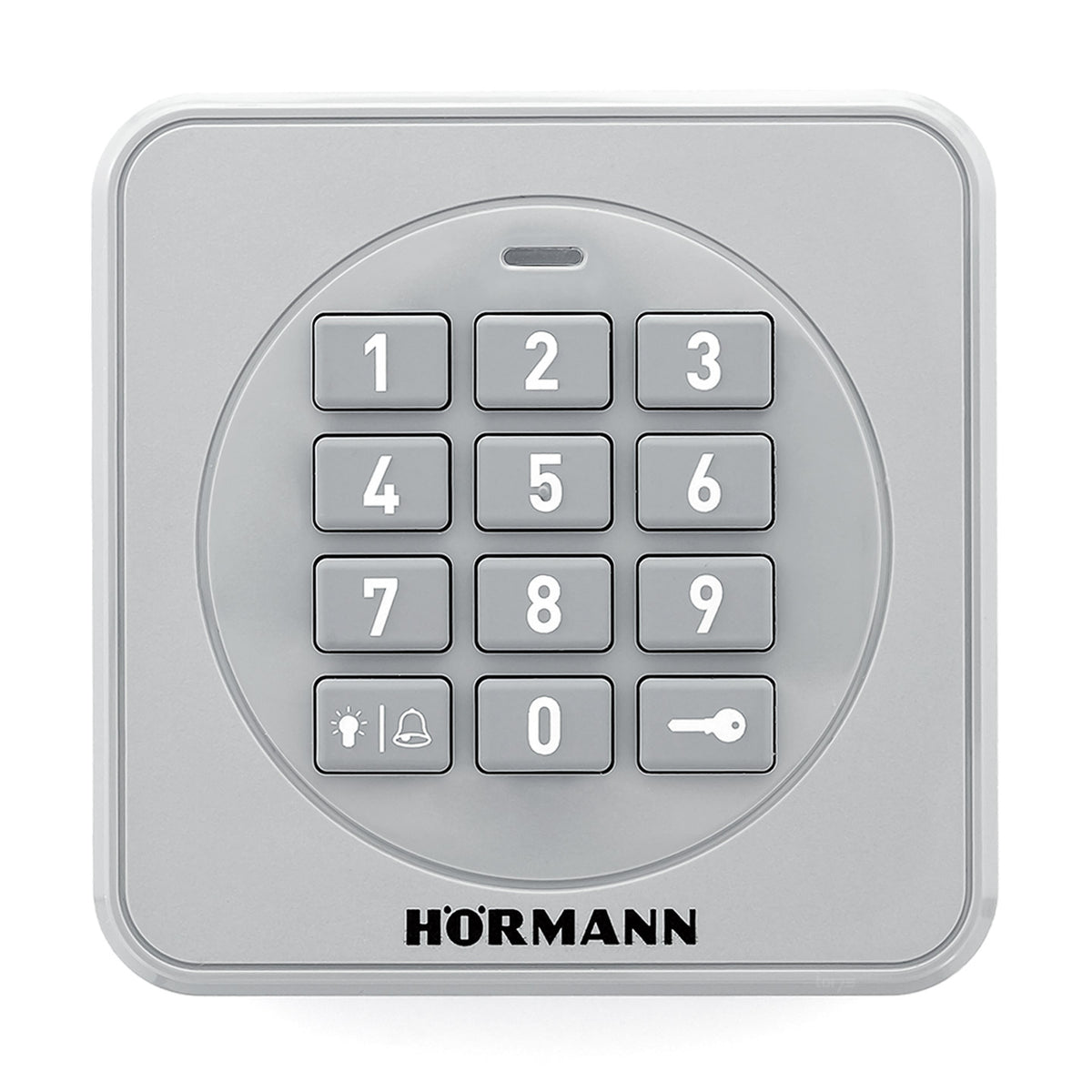 Hörmann radiocodeschakelaar FCT3-1 BS-868 handzender met knoppen voor garagepoortbediening, zwart en compact ontwerp