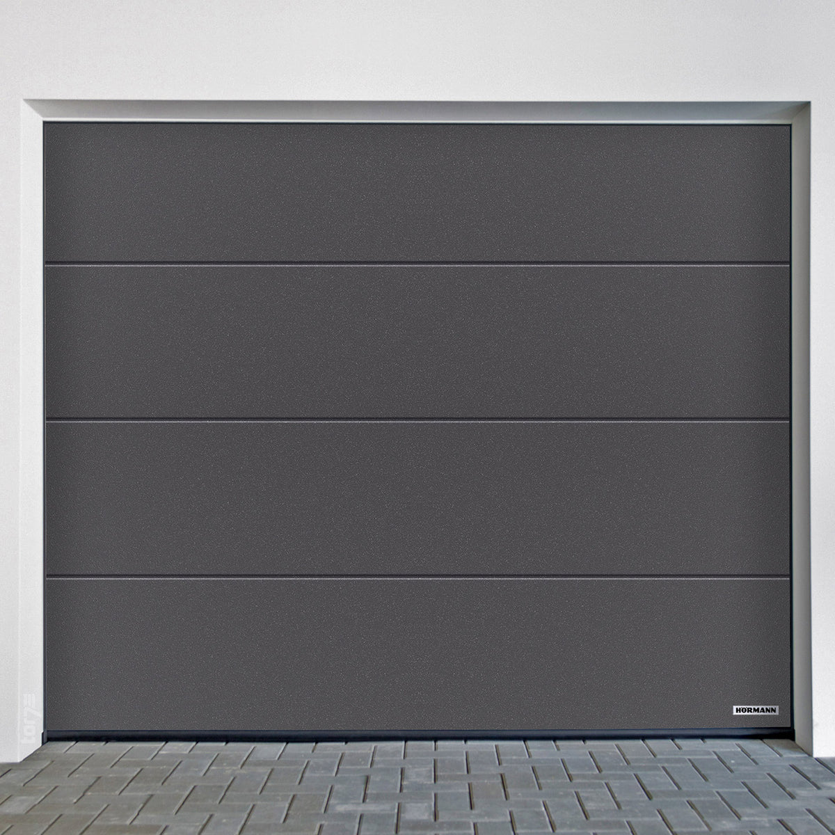 Garagentor Hörmann RenoMatic L-Sicke Planar mit modernem Design und klaren Linien